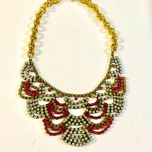 Elizabeth  Cole vintage Crystal bib necklace